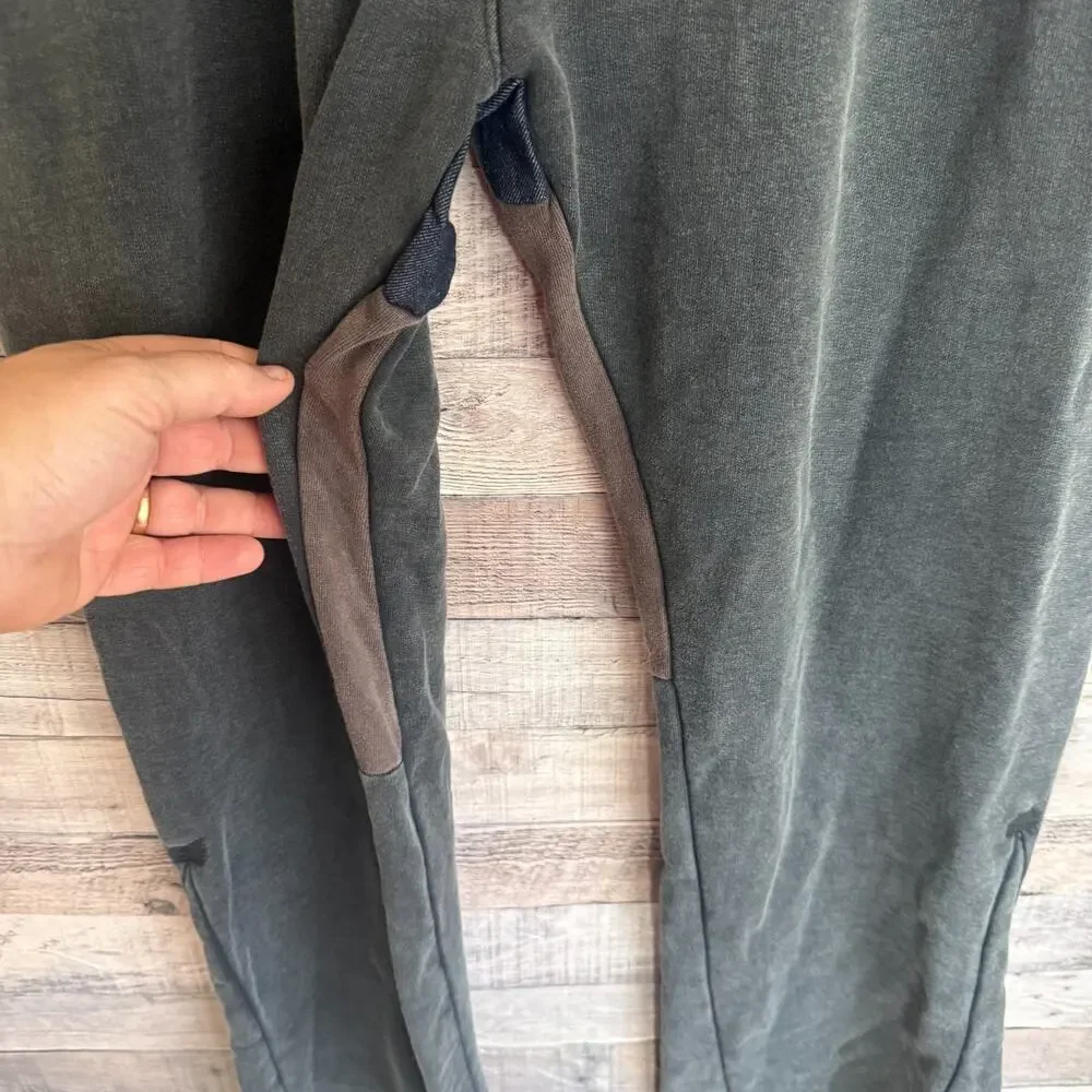 MNML Every Day Fleece Sweatpants Mens XL Gray Pockets Embroidered Casual